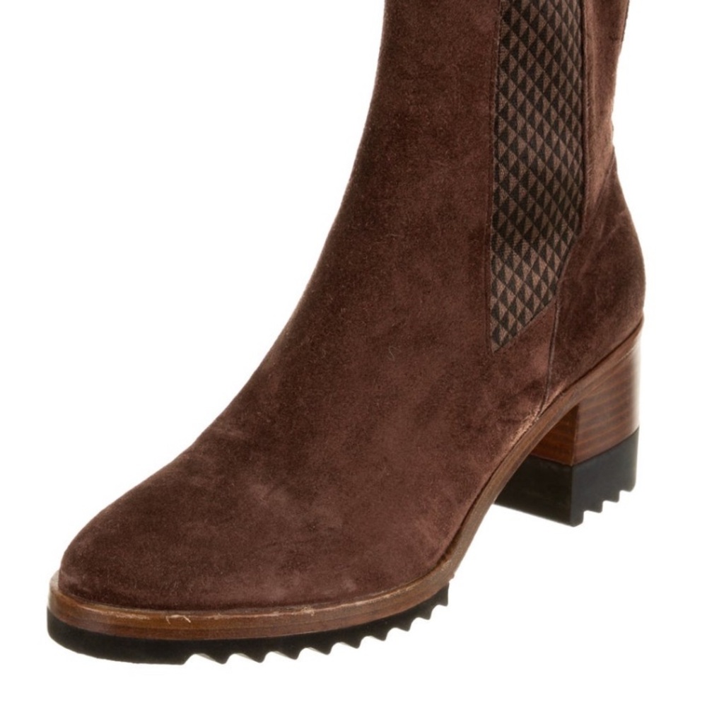 Homers Boots - brown suede size 8.5 bottoms are brand new